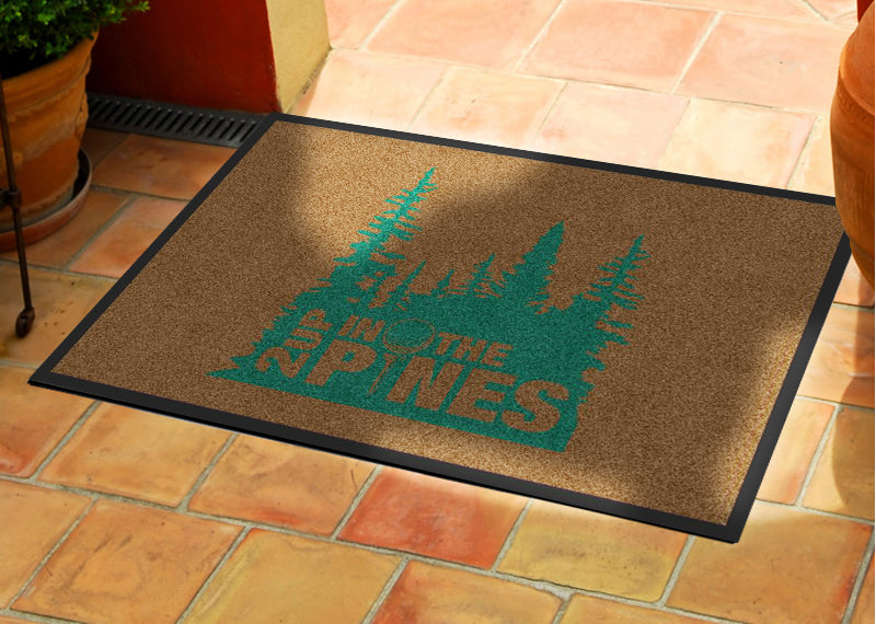 2 Up In The Pines 2 X 3 Rubber Backed Carpeted HD - The Personalized Doormats Company