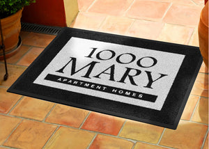 1000 Mary 2 x 3 Rubber Backed Carpeted HD - The Personalized Doormats Company