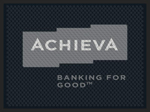 Achieva Credit Union 3 X 4 Rubber Scraper - The Personalized Doormats Company