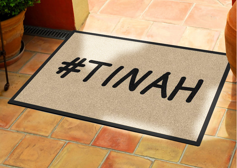 #TINAH 2 X 3 Rubber Backed Carpeted HD - The Personalized Doormats Company