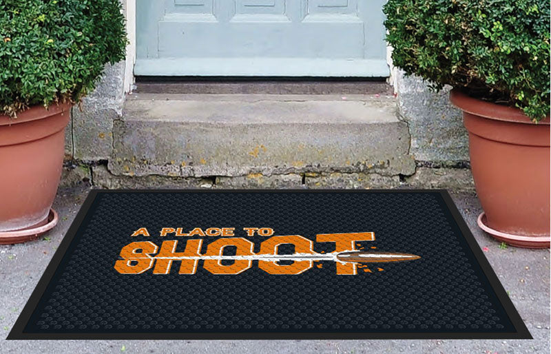 a place to shoot 3 X 4 Rubber Scraper - The Personalized Doormats Company