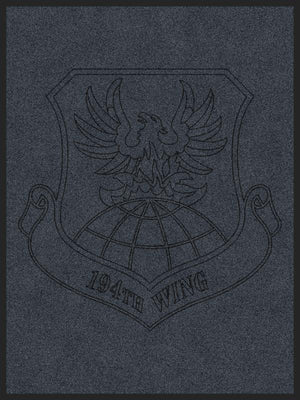 194th Wing 3 x 4 Rubber Backed Carpeted HD - The Personalized Doormats Company