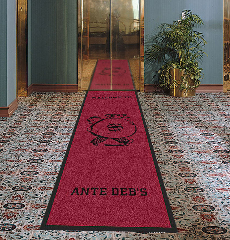 ANTE DEB 3 x 10 Rubber Backed Carpeted HD - The Personalized Doormats Company