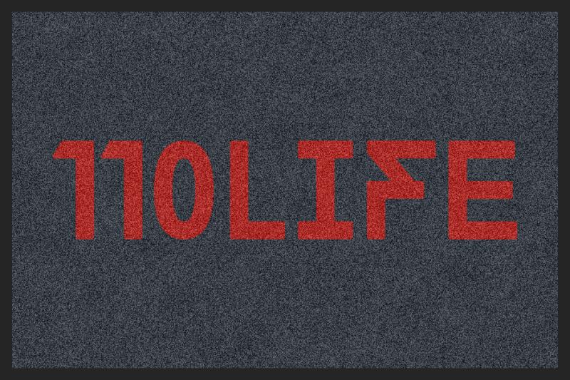 110life110 2 X 3 Rubber Backed Carpeted HD - The Personalized Doormats Company