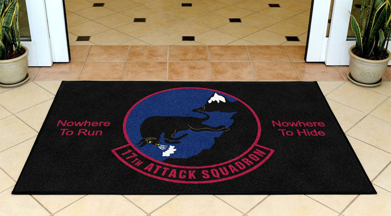 17 ATKS 3 X 5 Rubber Backed Carpeted HD - The Personalized Doormats Company