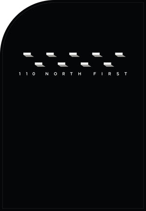 110 N | Lobby vestibule Berber Logo Top