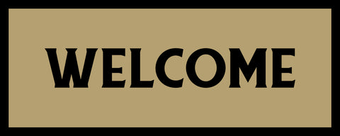 Backdoor mat Welcome