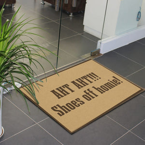 Shoes off
