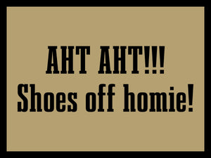 Shoes off
