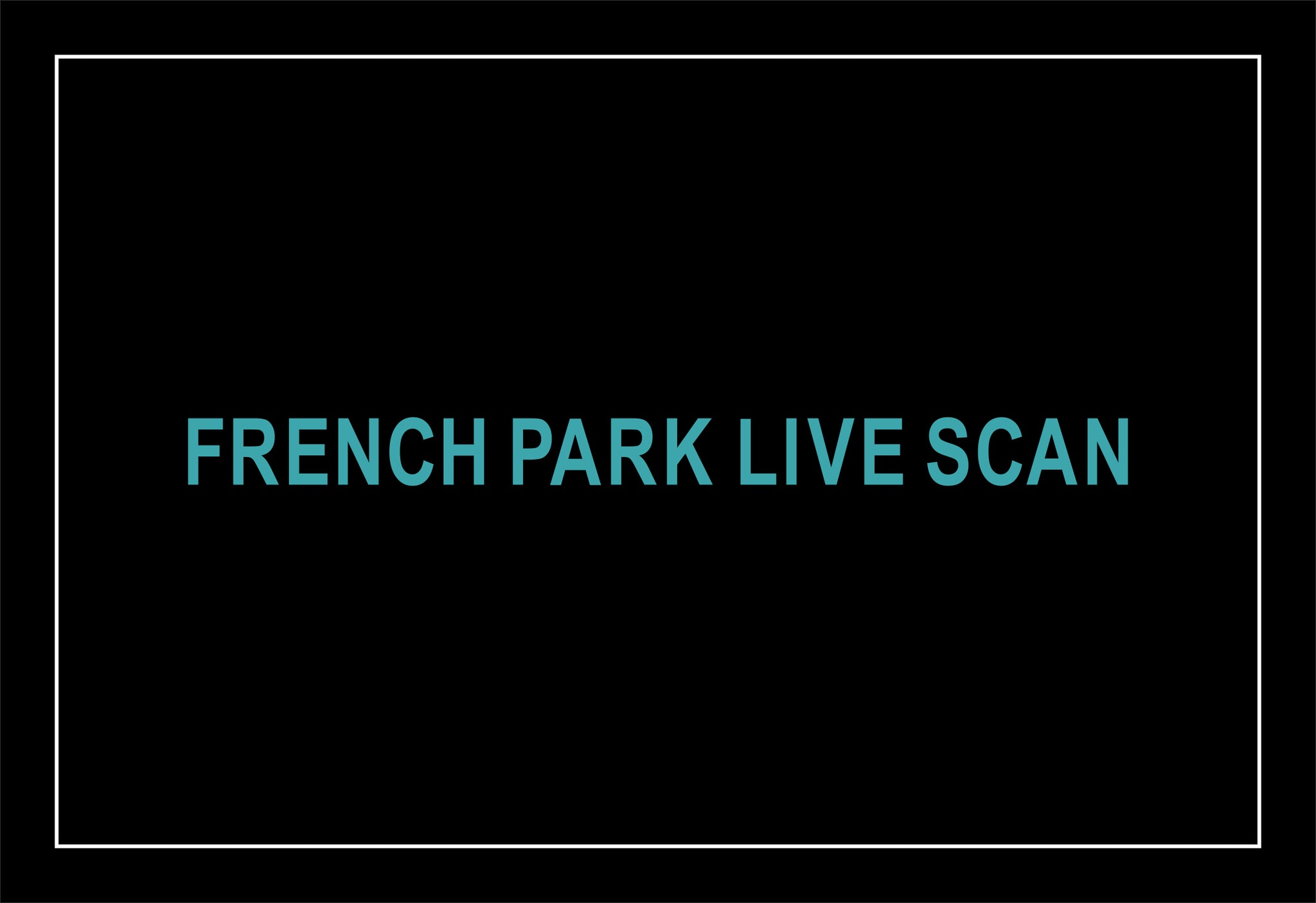 French Park Live Scan - The Personalized Doormats Company