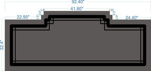 Custom Shape Mat With Border