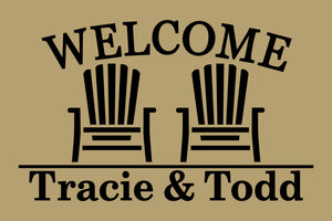 Welcome Beach Chairs Tracie and Todd