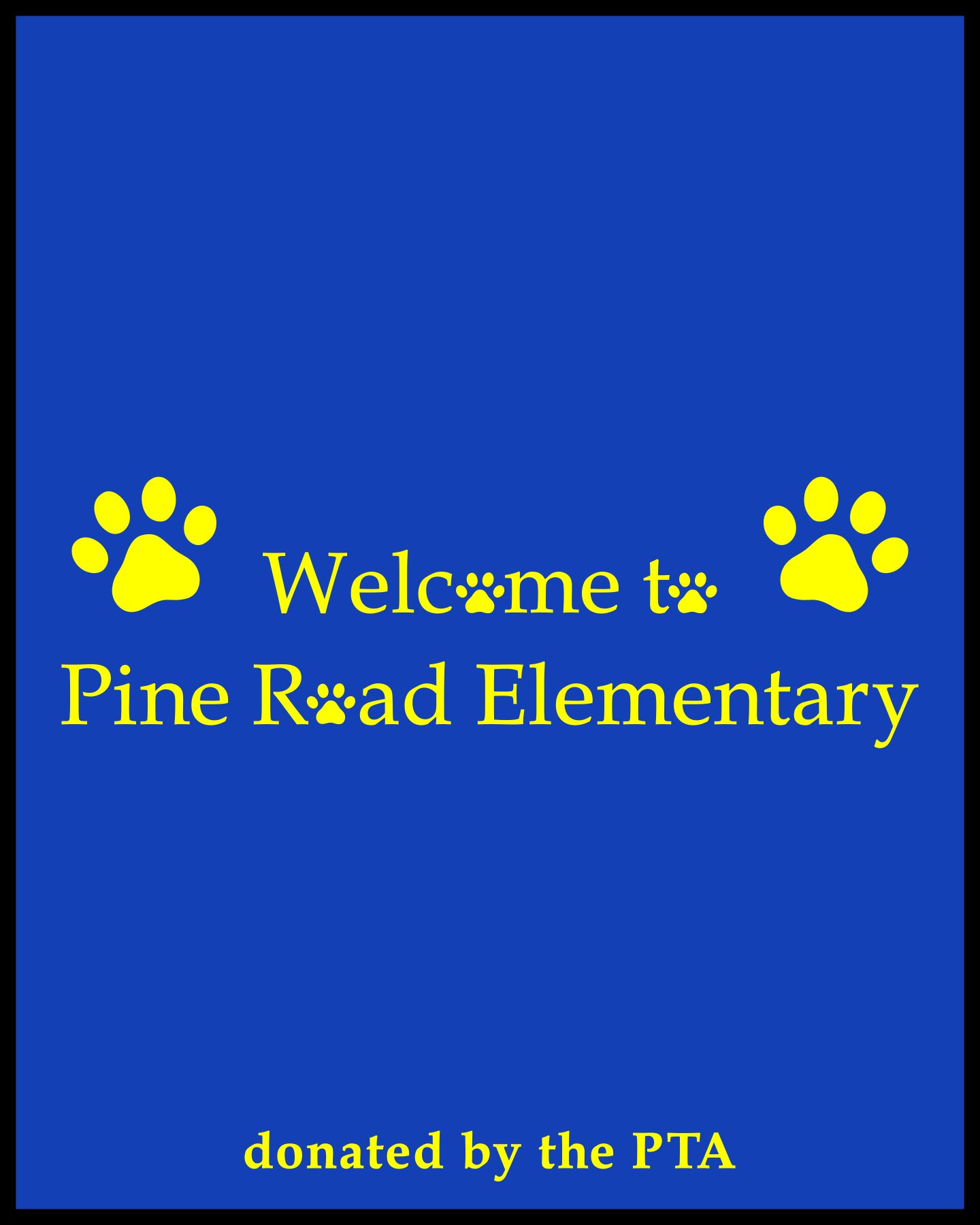 PINE ROAD ELEMENTARY Luxury Berber Inlay Mat