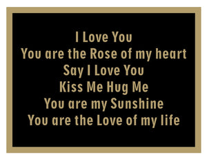 I LOVE YOU