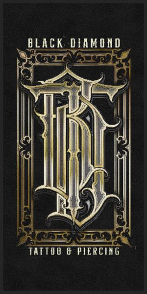 Black diamond tattoo