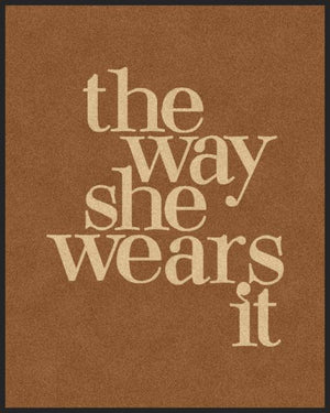 the way she wears it