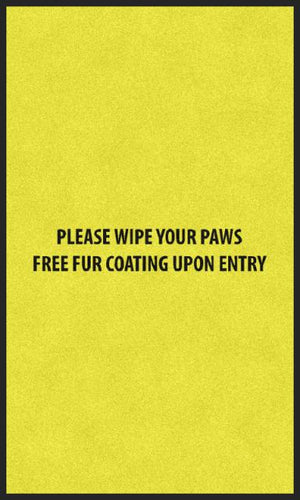 PLEASE WIPE YOUR PAWS
