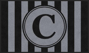 Stripe With Monogram Letter C