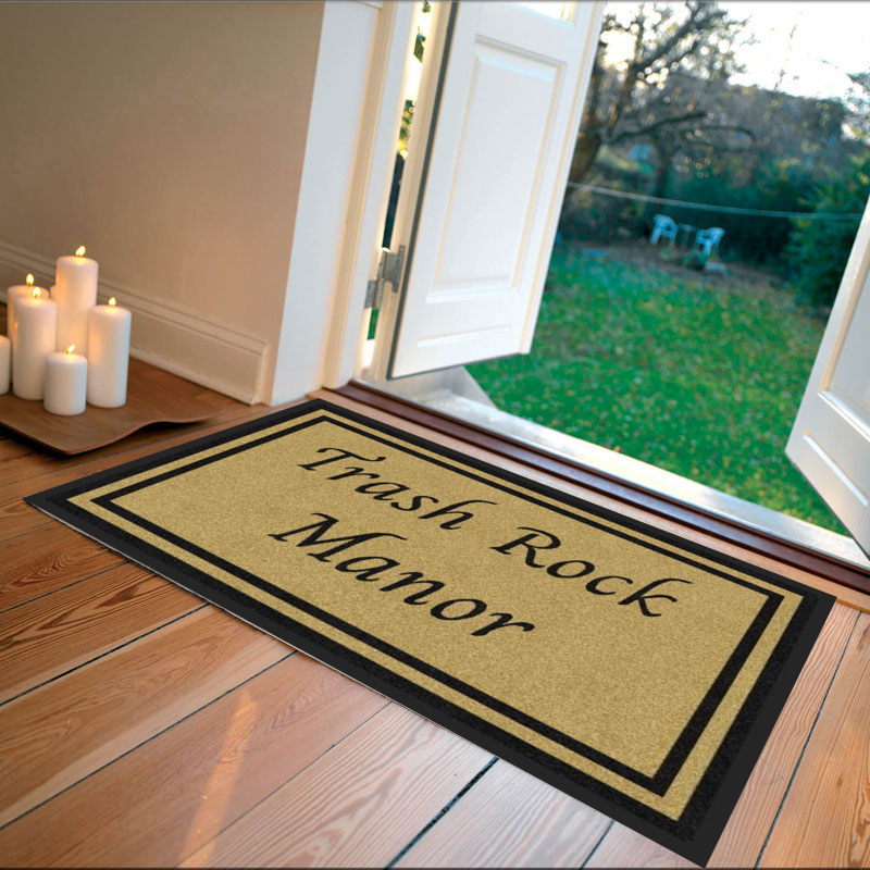 Trash Rock Write Your Own Rubber Backed Carpeted HD Mat