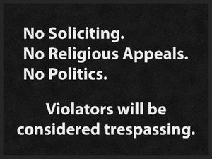 NO SOLICITING
