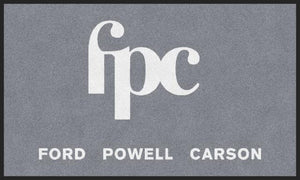 FPC Logo Mat (light grey/white logo)