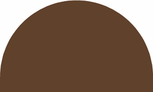 BROWN HALF ROUND