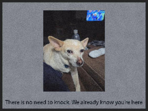 There is no need to knock. We already know you're here