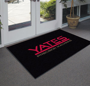 4 x 6 RUBBER BACKED CARPETED HIGH DEFINITION LOGO MAT