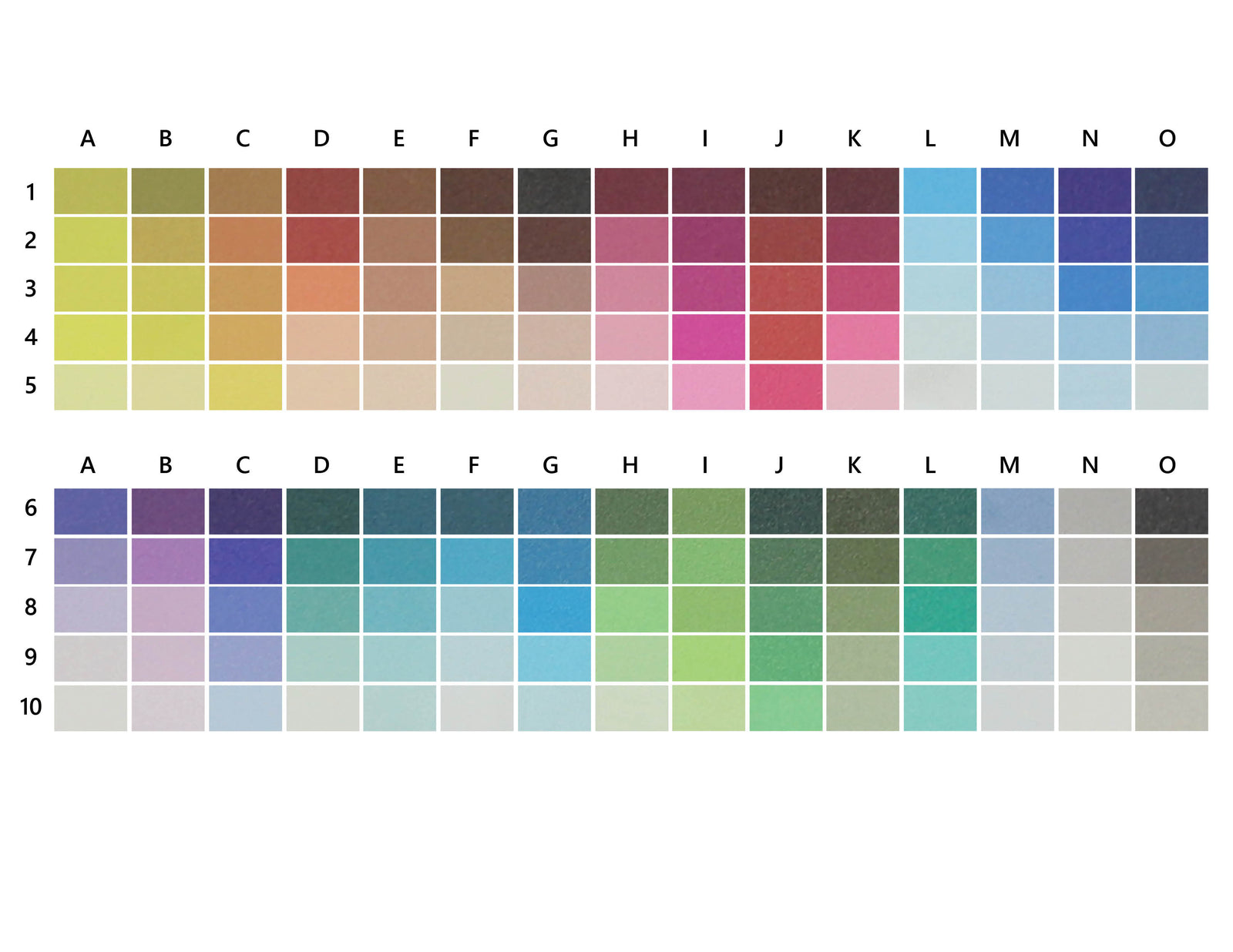 Color palette for Starr Status Creations