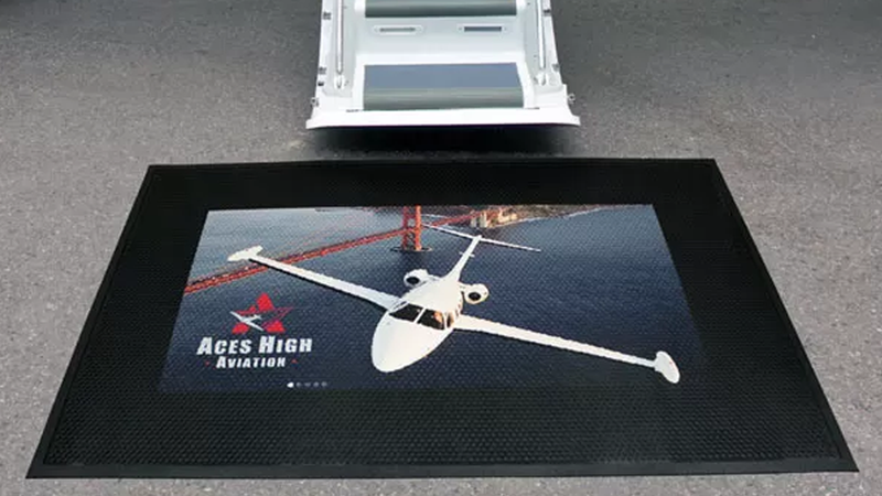 Rubber Scraper Impressions Logo Matting