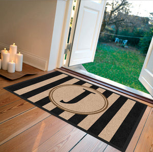 Farmhouse Doormat Black Carpeted - The Personalized Doormats Company