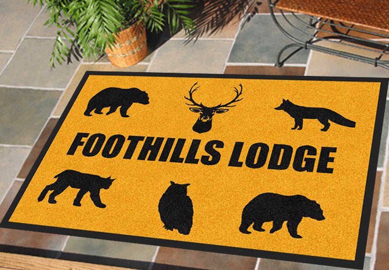 DESIGN YOUR OWN-88634 2 X 3 Design Your Own Rubber Backed Carpeted 2' x 3' Doo - The Personalized Doormats Company