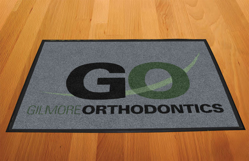 Gilmore Orthodonitcs 2 X 3 Rubber Backed Carpeted HD - The Personalized Doormats Company