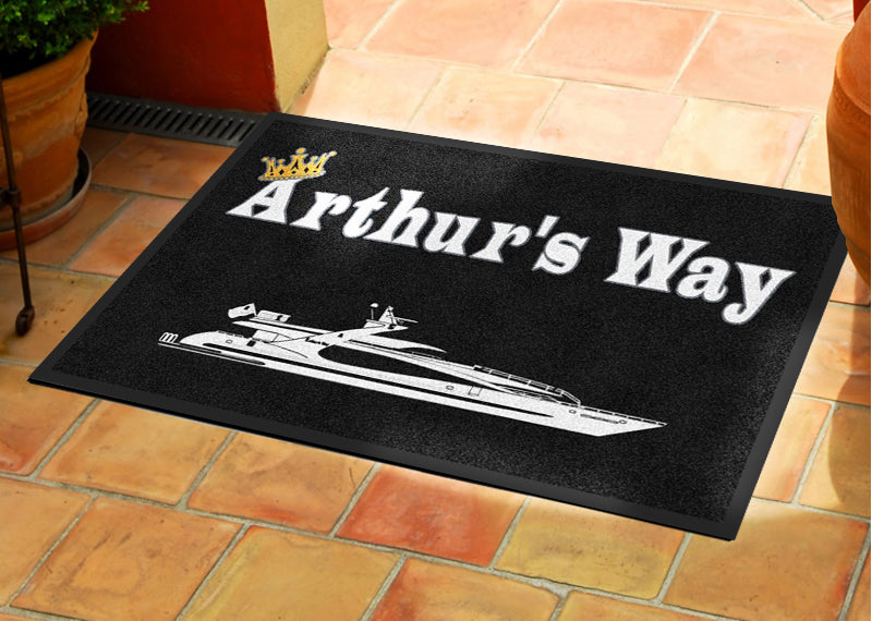 Arthur's Way 2 X 3 Rubber Backed Carpeted HD - The Personalized Doormats Company