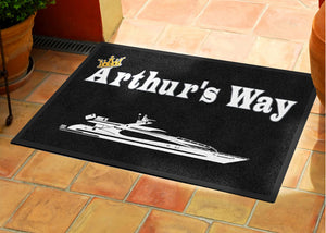 Arthur's Way 2 X 3 Rubber Backed Carpeted HD - The Personalized Doormats Company