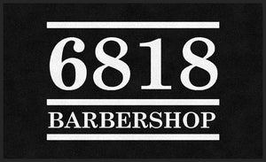 6818 Barbershop 3 X 5 Rubber Backed Carpeted HD - The Personalized Doormats Company