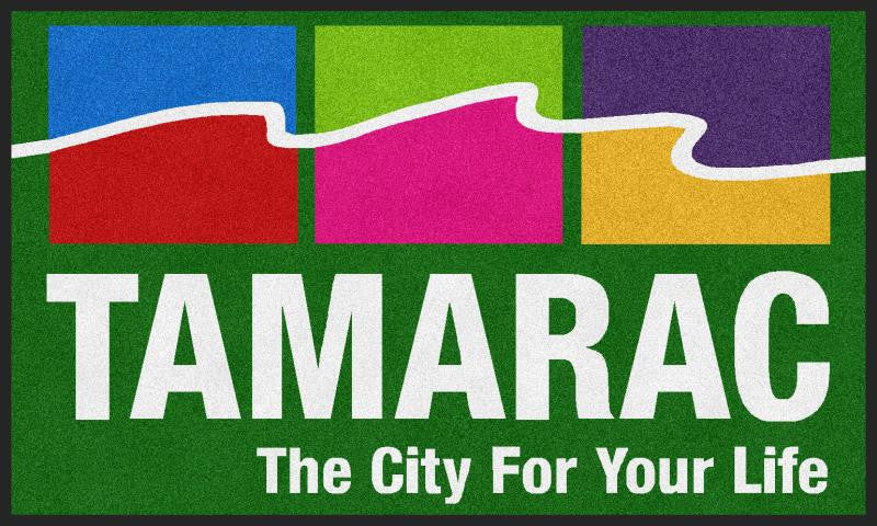 city of tamarac 3 X 5 Rubber Backed Carpeted - The Personalized Doormats Company