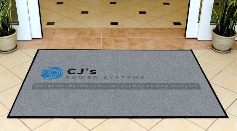 Cjs Front door 3 X 5 Rubber Backed Carpeted HD - The Personalized Doormats Company