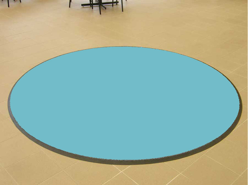 Teal Round Mat