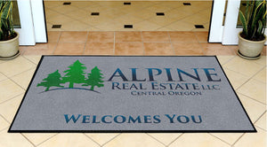 Alpine Real Estate 3 X 5 Rubber Backed Carpeted HD - The Personalized Doormats Company