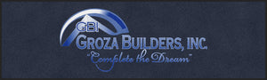 Groza Builders, Inc. 3 X 10 Rubber Backed Carpeted HD - The Personalized Doormats Company