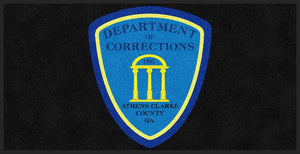 Athens Corrections 5 X 10 Rubber Backed Carpeted HD - The Personalized Doormats Company