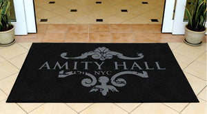 AMITY HALL 3 X 5 Rubber Backed Carpeted HD - The Personalized Doormats Company