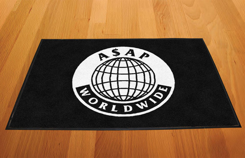 Asap worldwide 2 X 3 Rubber Backed Carpeted HD - The Personalized Doormats Company