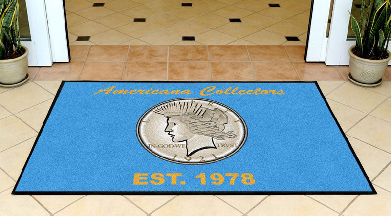Americana Collectors 3 X 5 Rubber Backed Carpeted HD - The Personalized Doormats Company