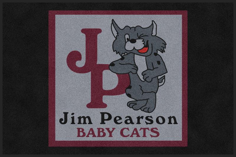 JP Front Entrance Rug 4 X 6 Rubber Backed Carpeted HD - The Personalized Doormats Company