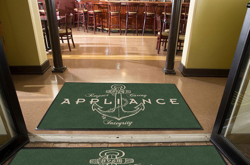 ANCHOR APPLIANCE 4 X 6 Rubber Backed Carpeted HD - The Personalized Doormats Company