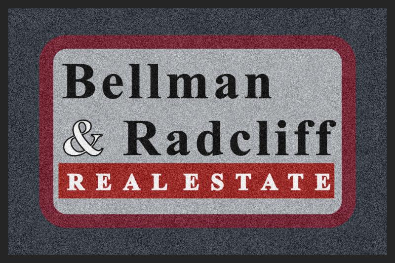 Bellman & Radcliff Real Estate 2 X 3 Rubber Backed Carpeted - The Personalized Doormats Company