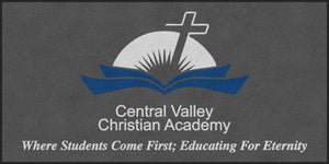 CVCA Logo 5 x 10 Rubber Backed Carpeted - The Personalized Doormats Company