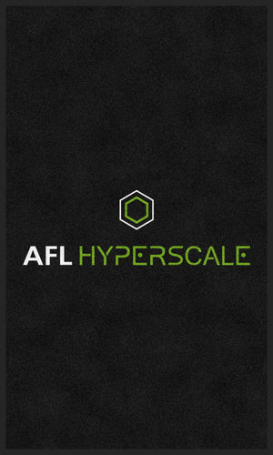 AFL Hyperscale White on Black 3 X 5 Rubber Backed Carpeted HD - The Personalized Doormats Company